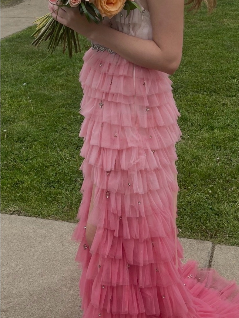LoveShackFancy Blush Pink Ruffled Dress - Picture 2 of 4